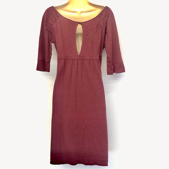 Element Brand Maroon Empire Waist Dress - Picture 2 of 16